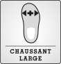 Chaussant large