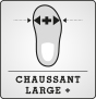Chaussant large